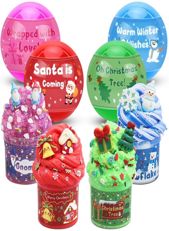LAWOHO Stocking Stuffers for Kids, Christmas Slime, Cloud Slime kit for Girls Ages 8-12, for Girls and Boys Christmas Stocking Stuffers, 4 5 6 7 8 9 10 Year Old Kids Stocking Stuffers - Image 1
